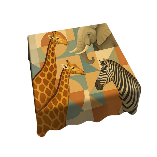 Wild Safari Collage Square Tablecloth by Nathan Pieterse