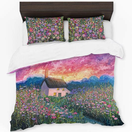 Wildflowers in the Last Light Duvet Cover Set