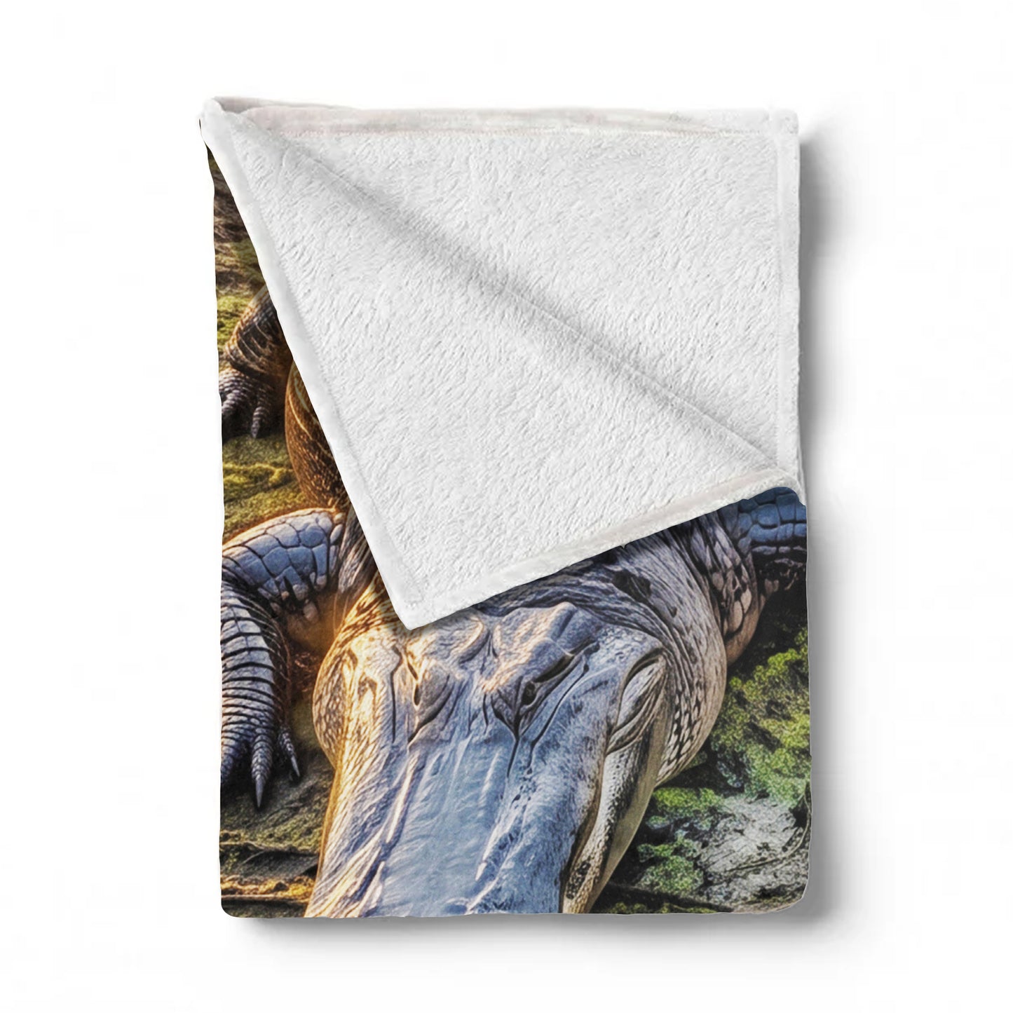 Wildlife Alligator Light Weight Fleece Blanket