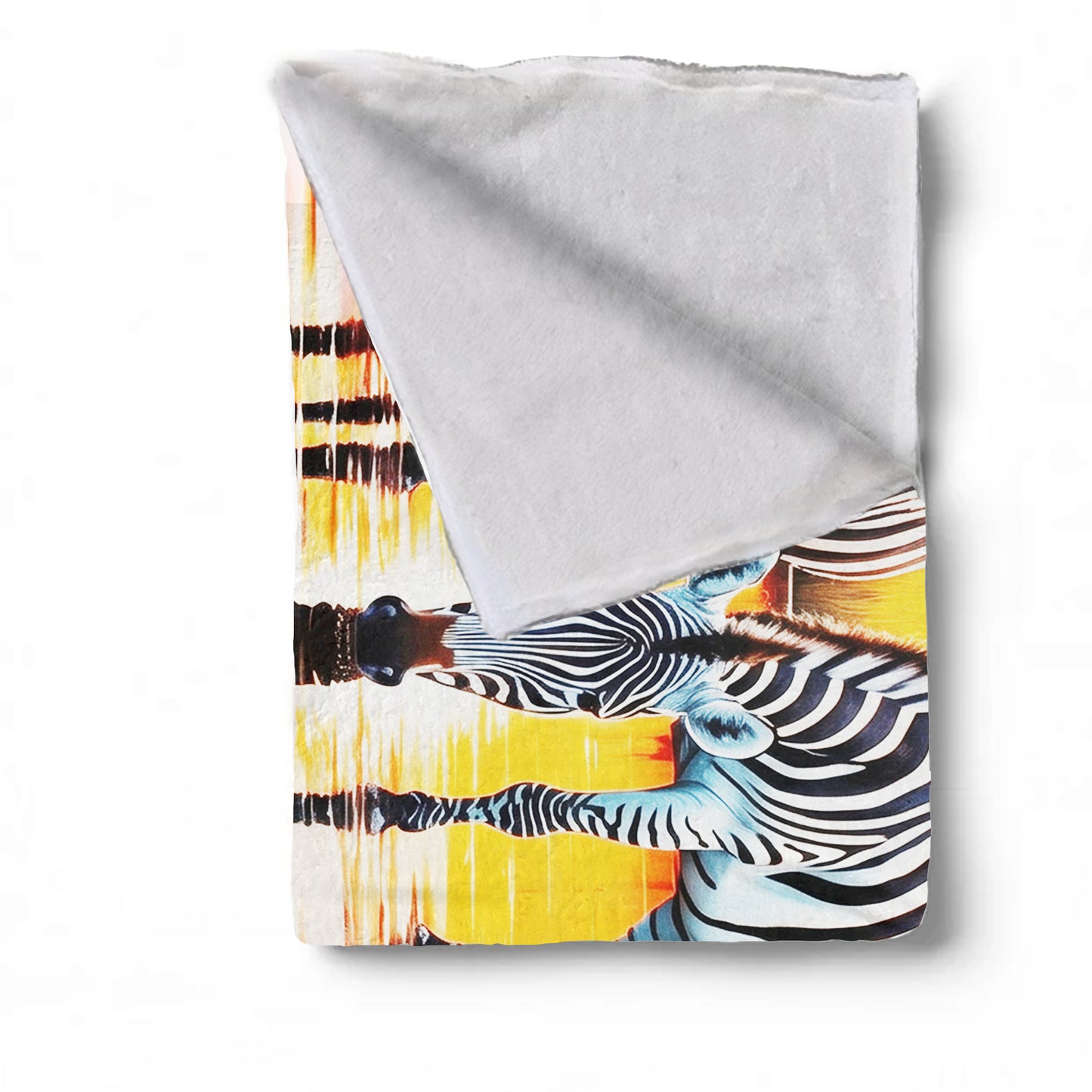 Wildlife Crimson Sunset Zebra Light Weight Fleece Blanket