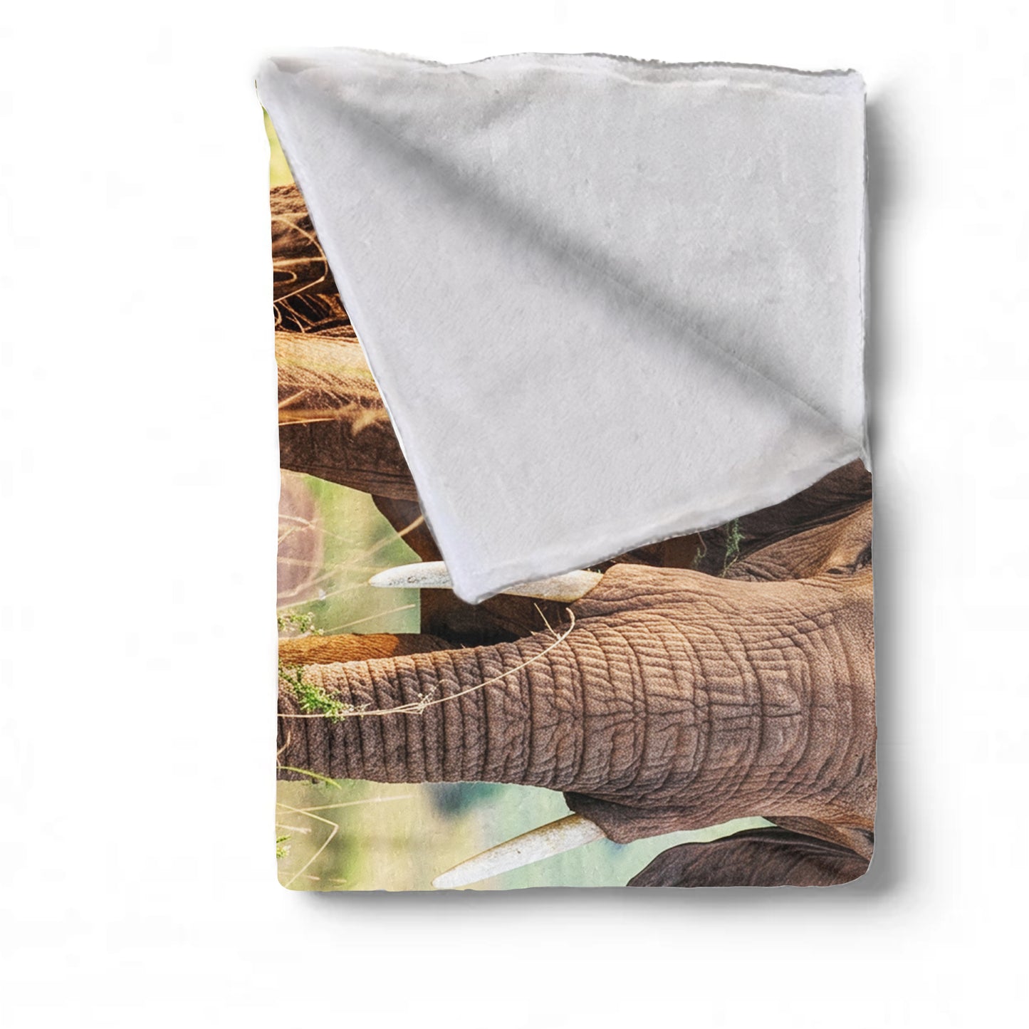 Wildlife Elephant Light Weight Fleece Blanket