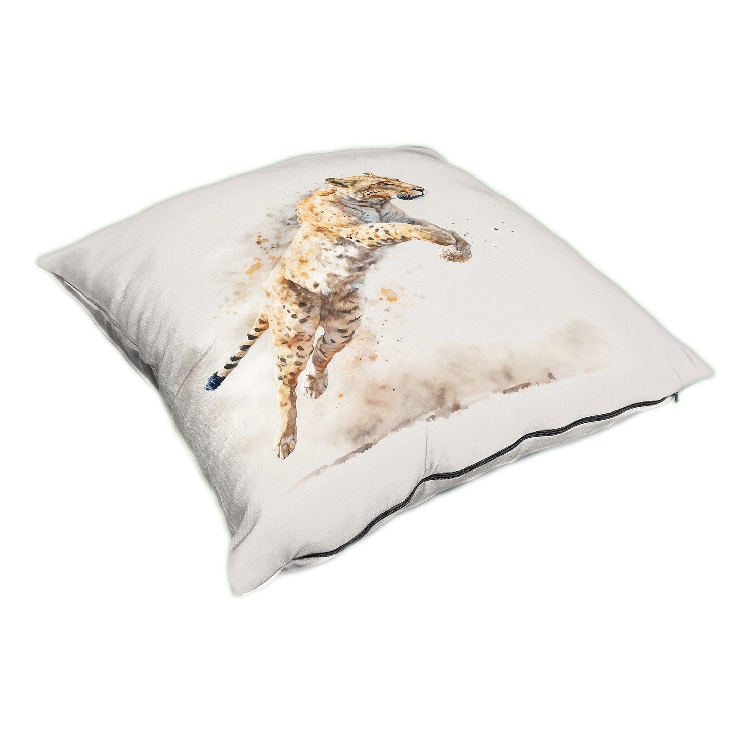 Wildlife Jumping Leopard Luxury Scatter