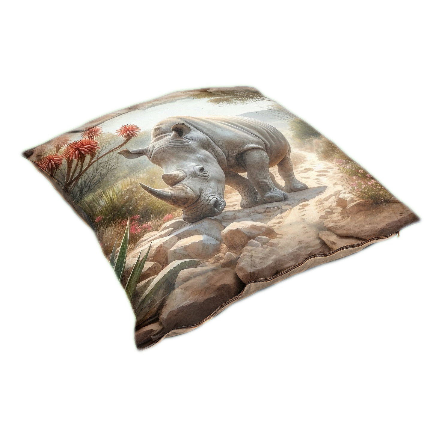 Wildlife Rhino Luxury Scatter