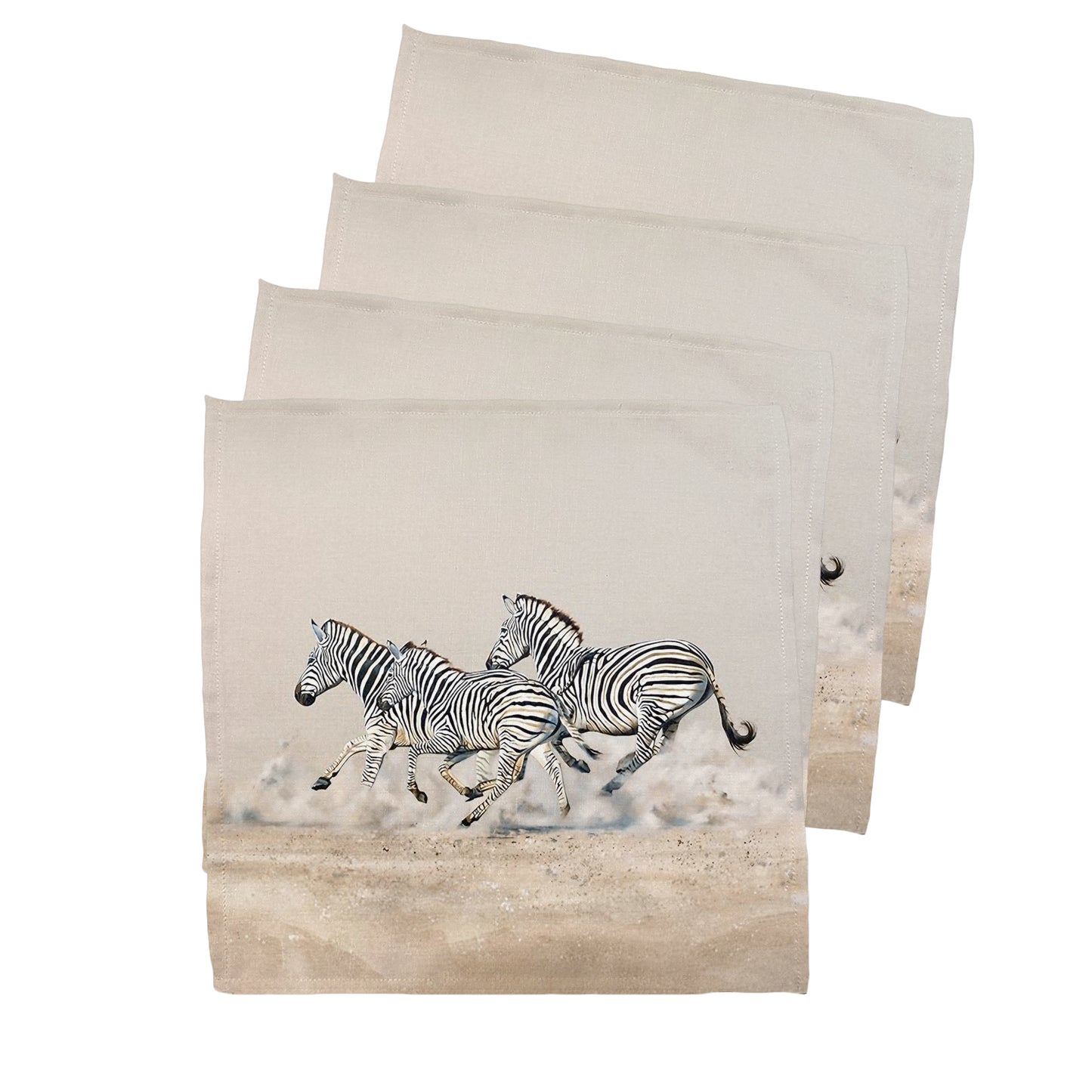 Wildlife Running Zebras Napkins