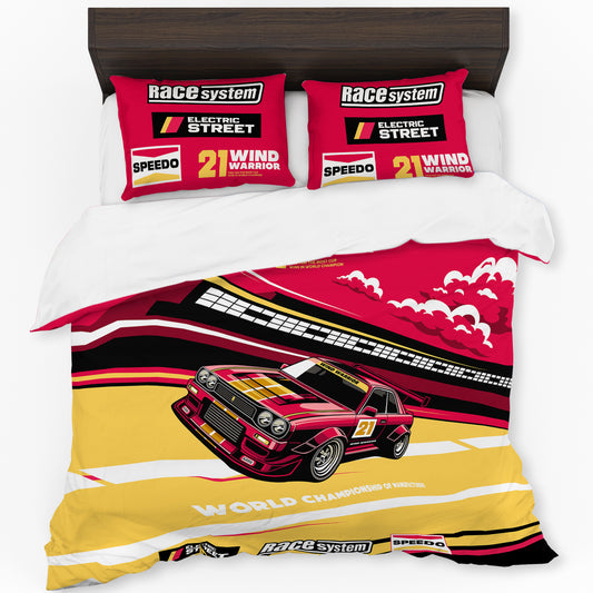 Wind Warrior Racing Duvet Cover Set