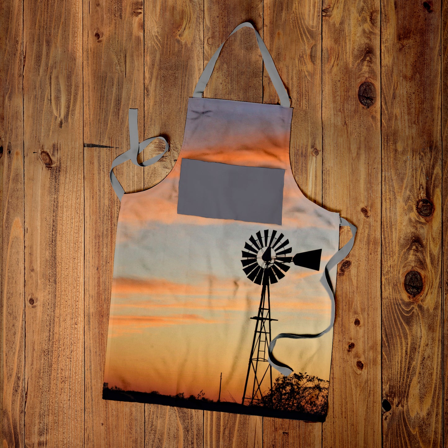 Windmill Sunset Medium Length Apron