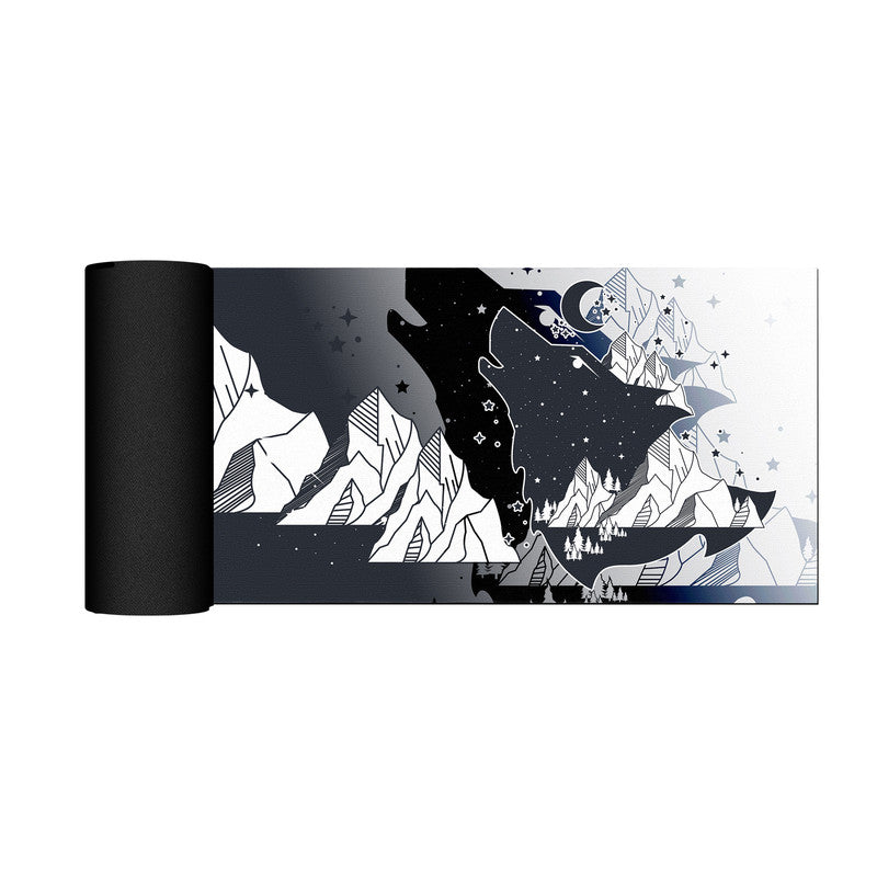 Wolf In The Night Sky Large Desk Pad