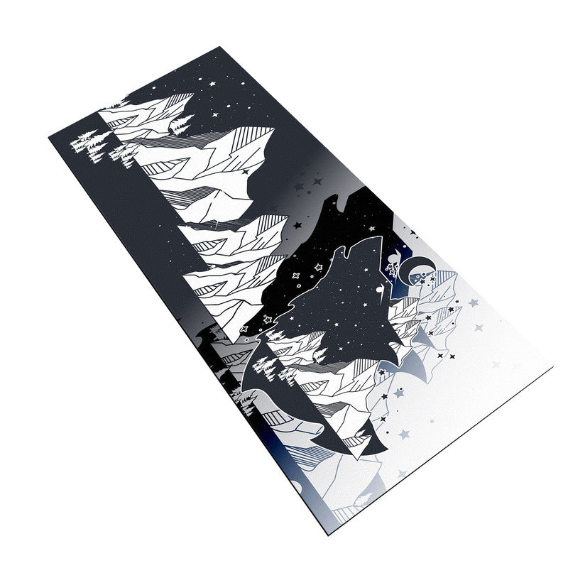 Wolf In The Night Sky Large Desk Pad