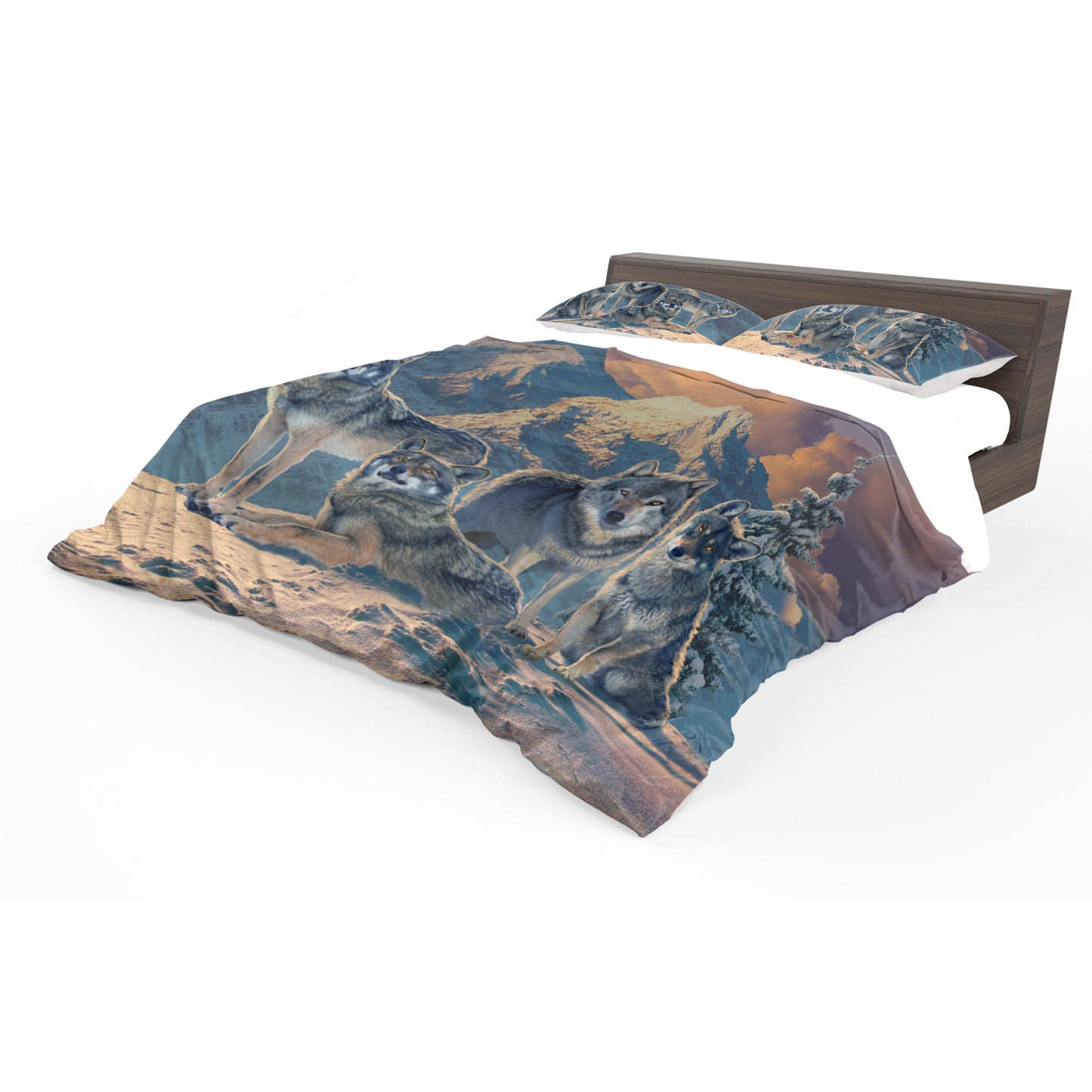 Wolf Pack Duvet Cover Set By Vincent Hie