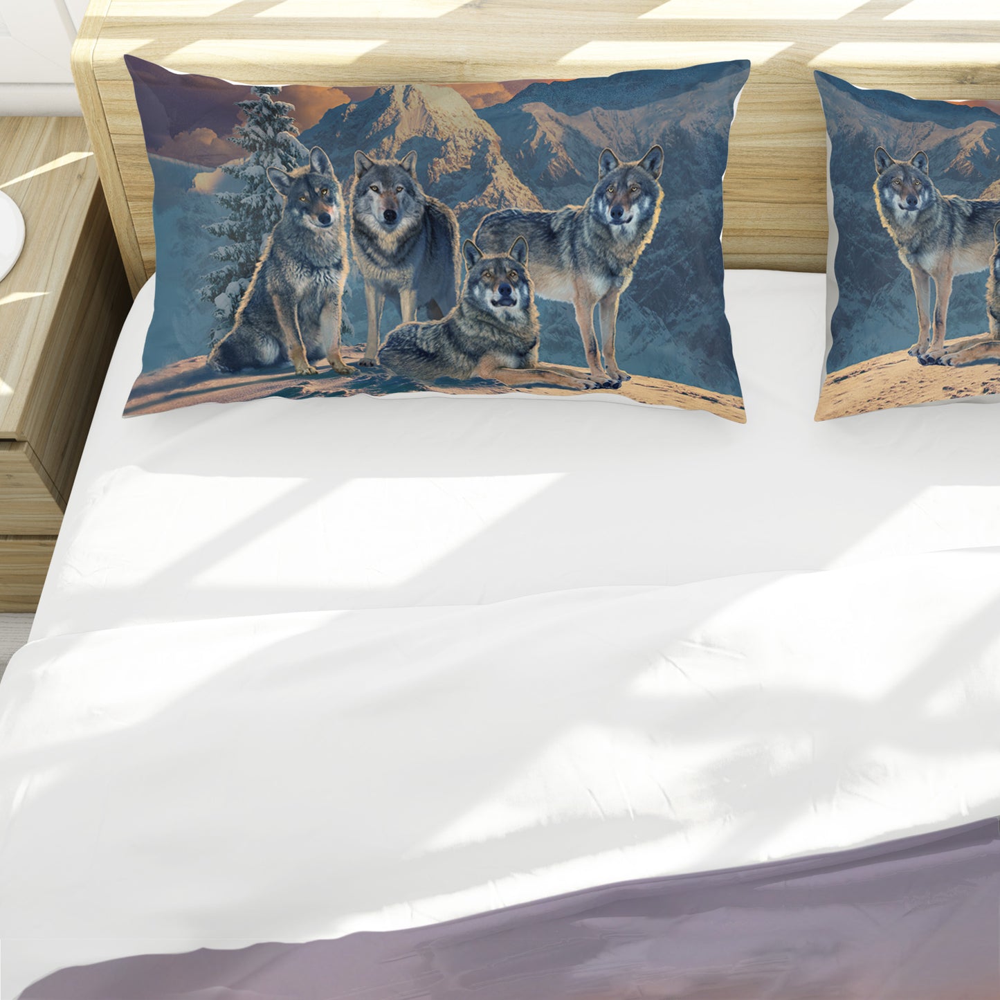 Wolf Pack Duvet Cover Set By Vincent Hie