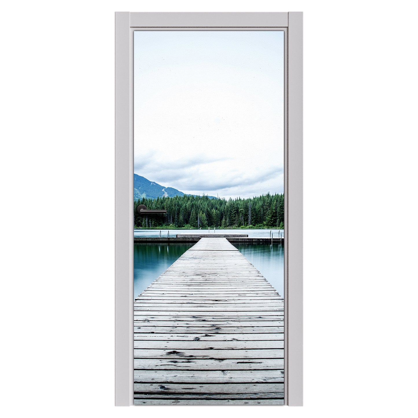 Decoupage - Woodsmen Lake Door