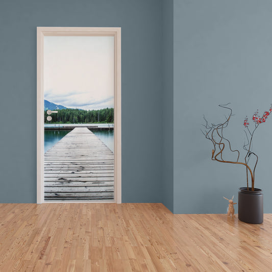 Decoupage - Woodsmen Lake Door