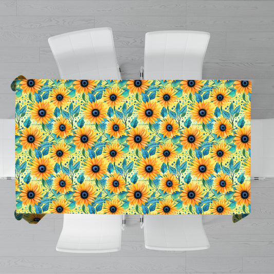 Yellow Sunflowers Rectangle Tablecloth