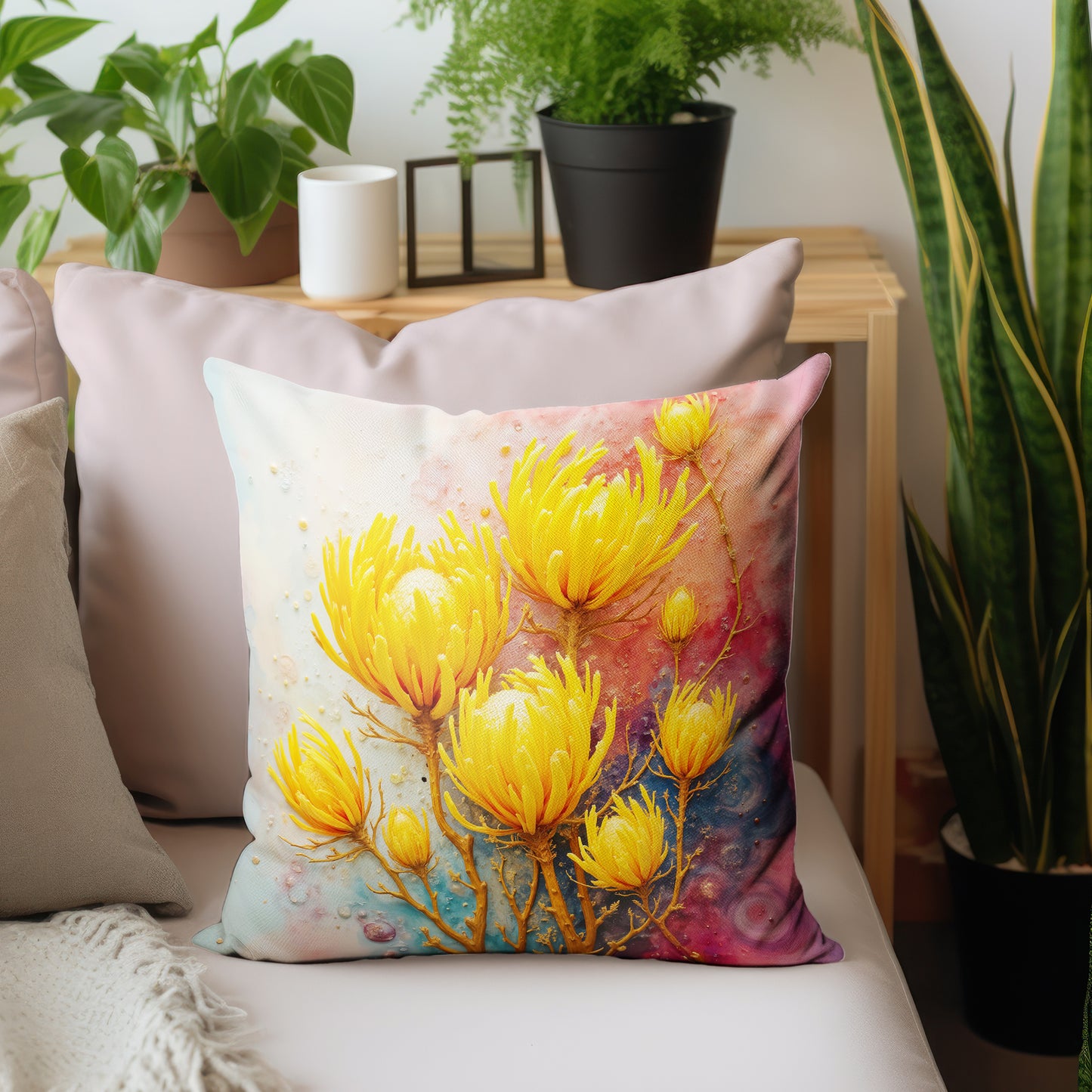 Yellow Prickle Protea Luxury Scatter