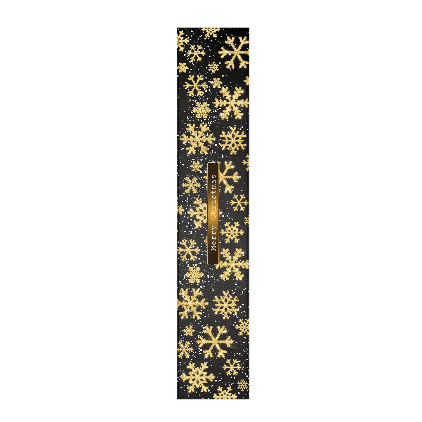 Yellow Snow Flakes Christmas Table Runner