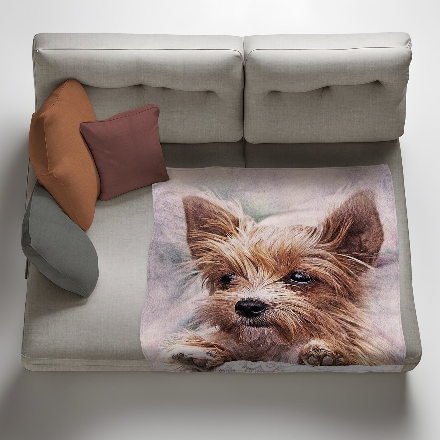 Yorkies Light Weight Fleece Blanket