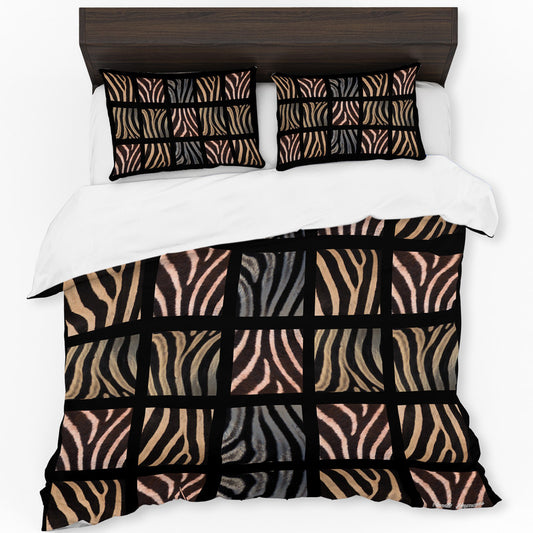 Zebra Patterns Duvet Cover Set by Annette Heymans