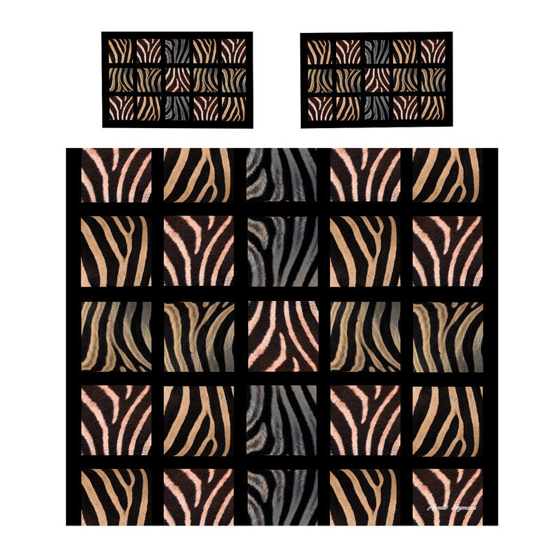 Zebra Patterns Duvet Cover Set by Annette Heymans