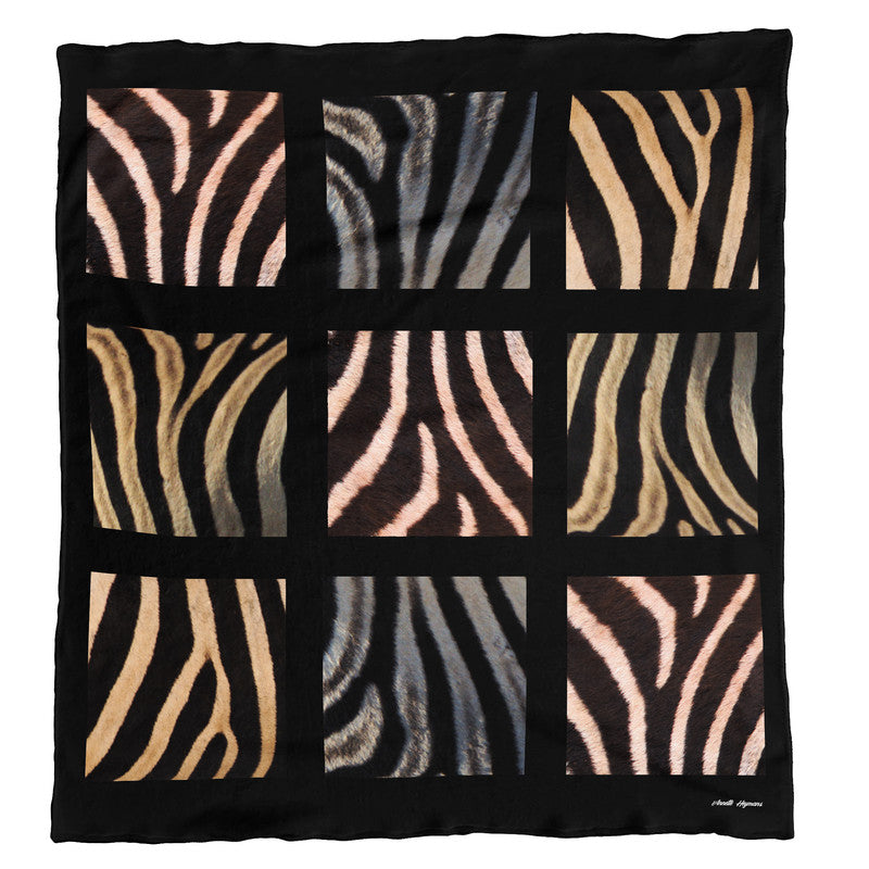Zebra Patterns Light Weight Fleece Blanket by Annette Heymans