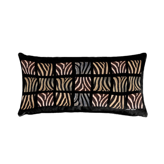 Zebra Patterns Oblong Luxury Scatter by Annette Heymans