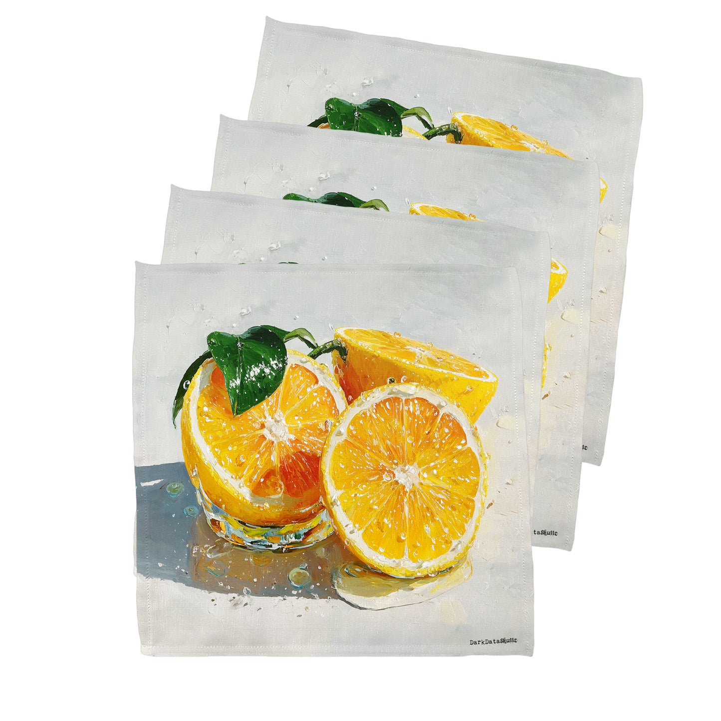 Zesty Citrus Burst Napkins by Wikus Schalkwyk