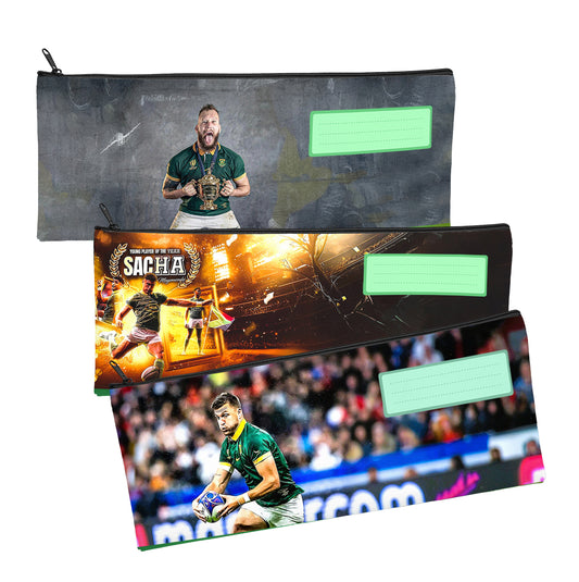 Zip & Go Rugby Legends Pencil Bags Set of 3
