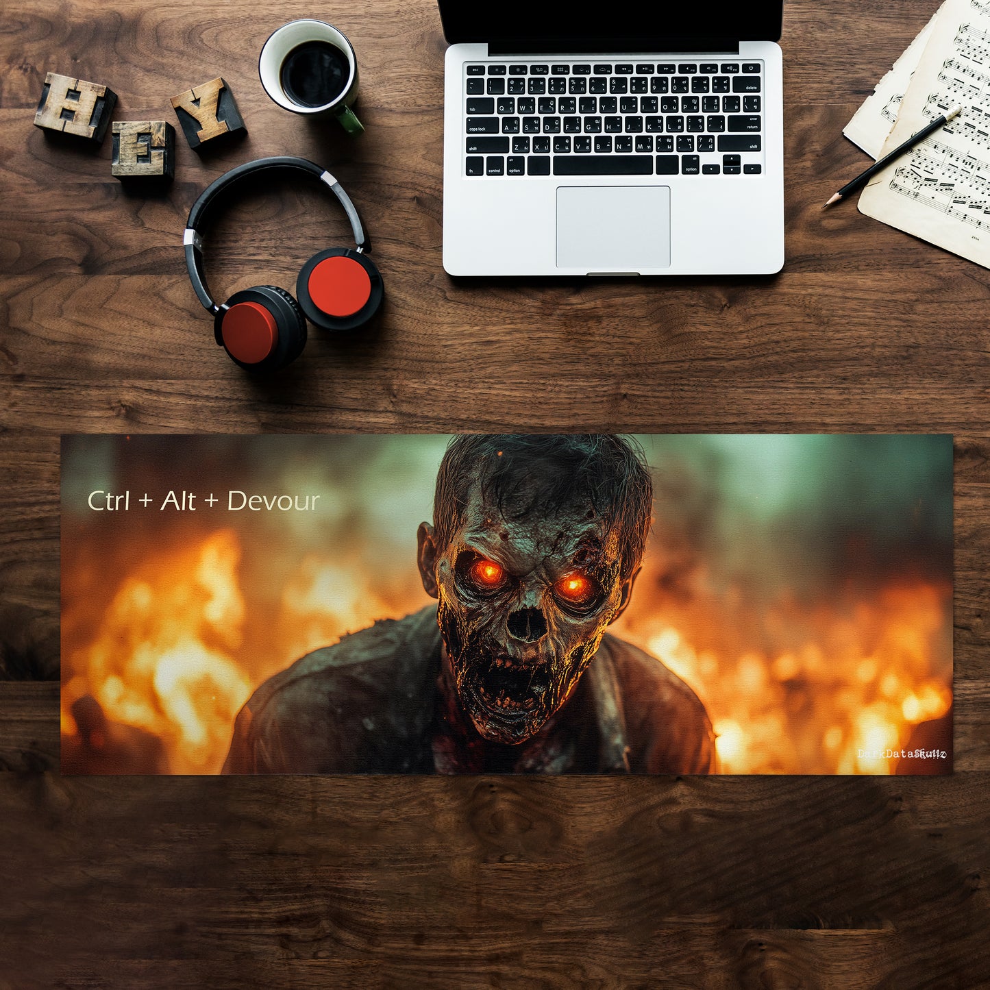 Zombie Desk Pad by Wikus Schalkwyk