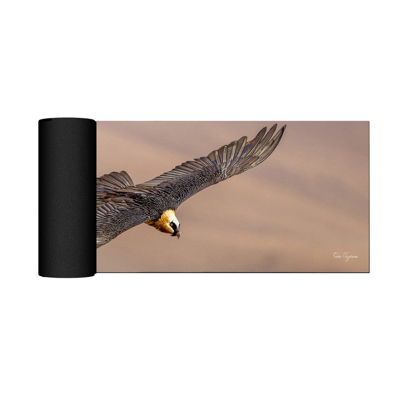bearded vulture spread wings Large Desk Pad By Fanie Heymans
