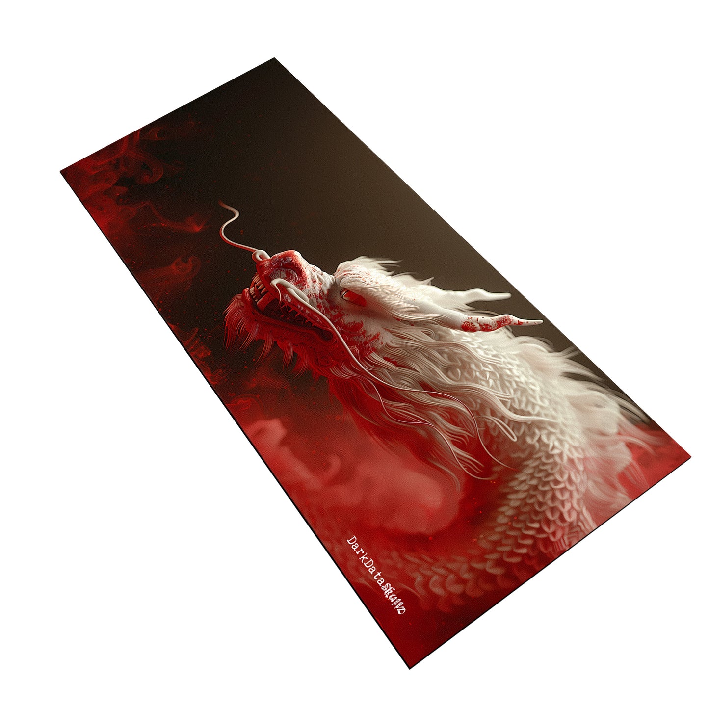 White Dragon by Wikus Schalkwyk Large Desk Pad