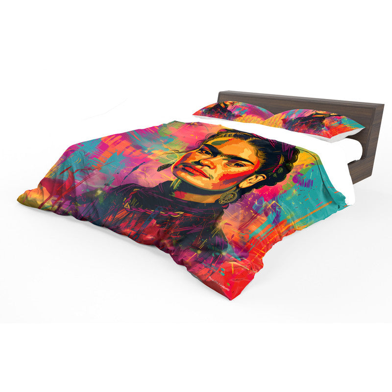 frida colorful Duvet Cover Set By Wikus Schalkwyk