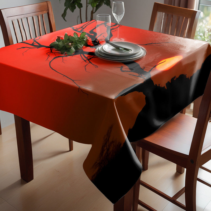Kgalagadi Red Sunset Square Tablecloth By Fanie Heymans