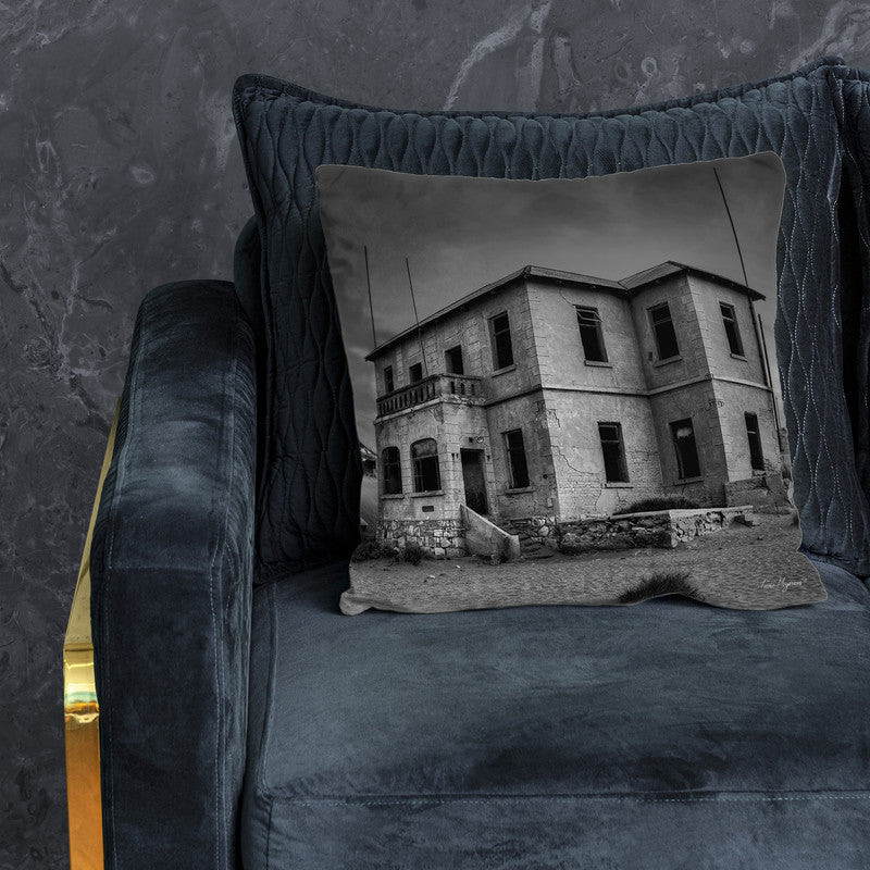 Kolmanskop Ghost Buildings Black & White Luxury Scatter By Fanie Heymans