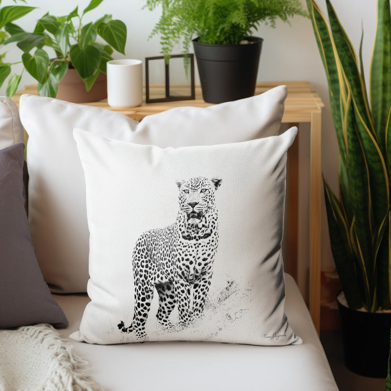 Leopard Black & White Luxury Scatter By Fanie Heymans