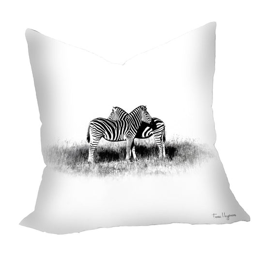Zebra Kwagga Black & White Luxury Scatter By Fanie Heymans