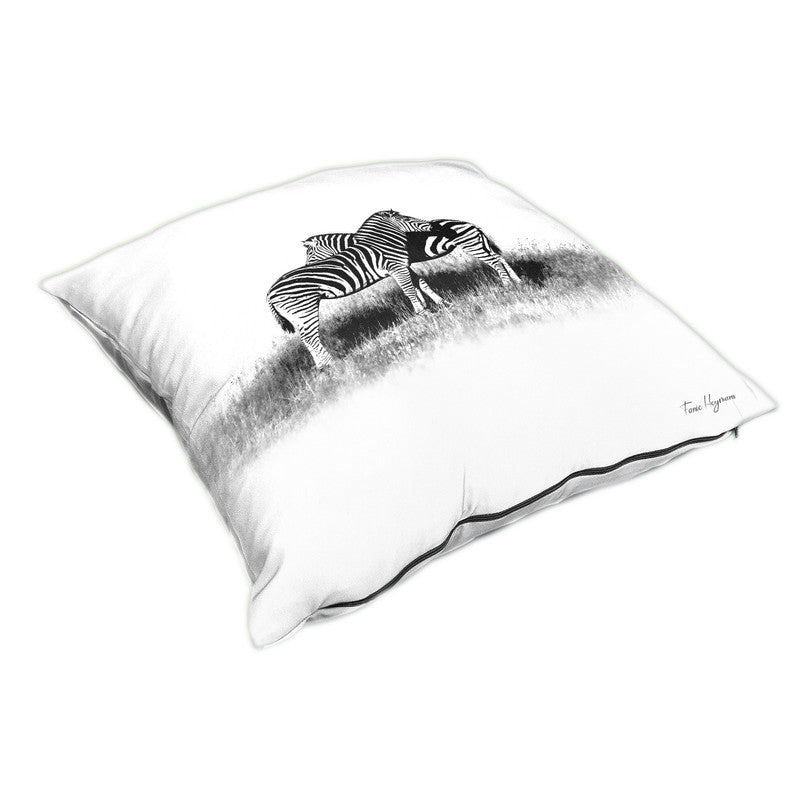 Zebra Kwagga Black & White Luxury Scatter By Fanie Heymans
