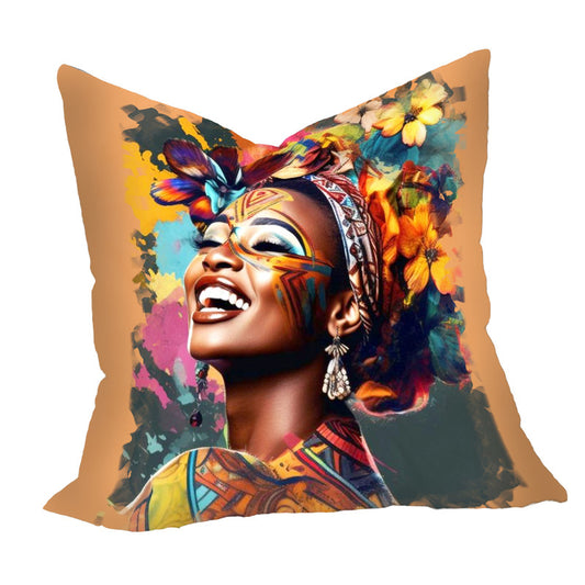 Painted African Face Luxury Scatter