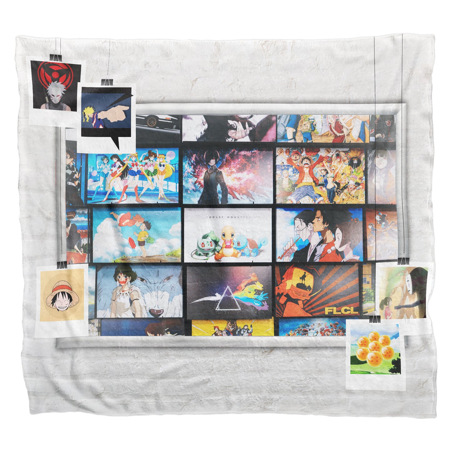 Anime Collection Poster Light Weight Fleece Blanket