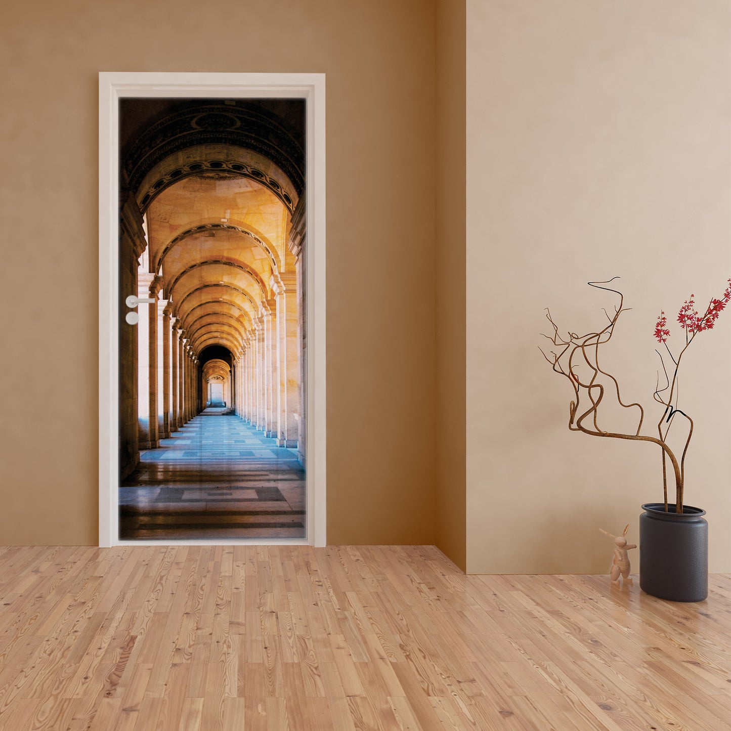 Decoupage Tear Resistant Transfers - Arched Hallway Door