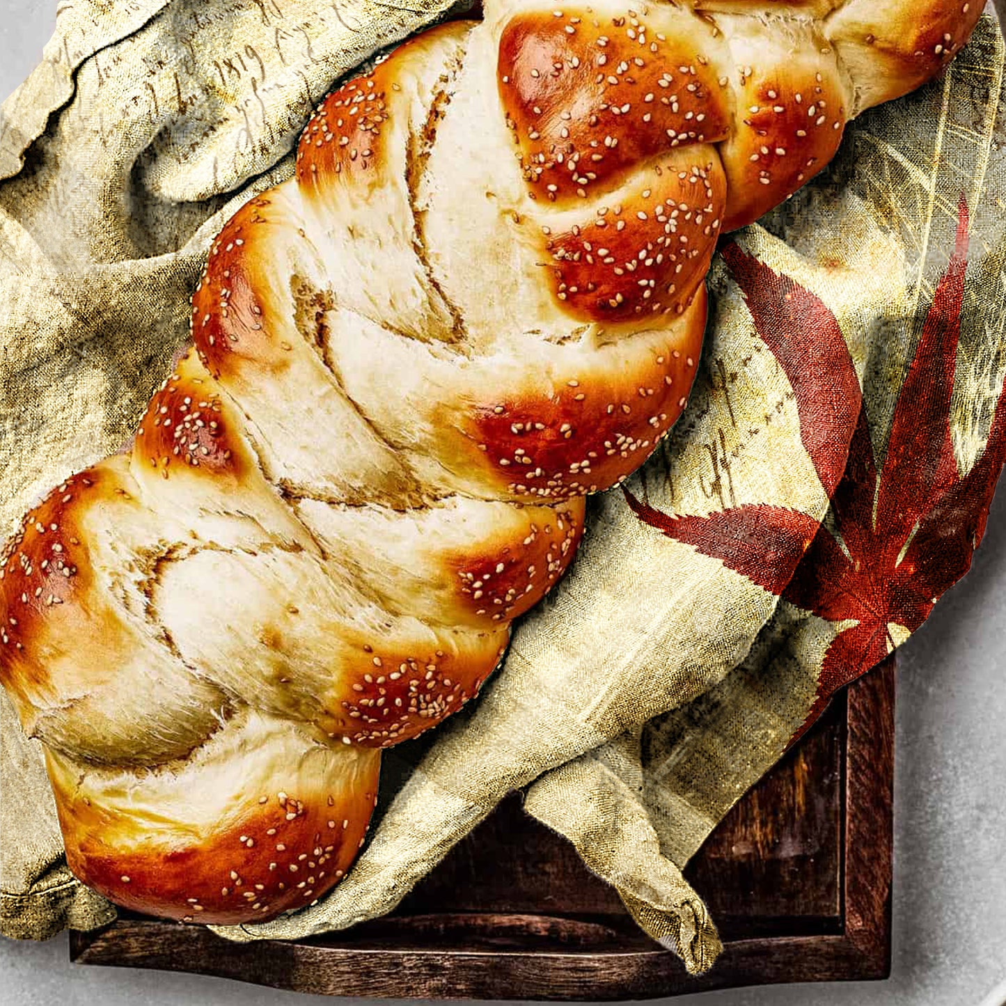 Autumn Paris Postcard Tea Towel