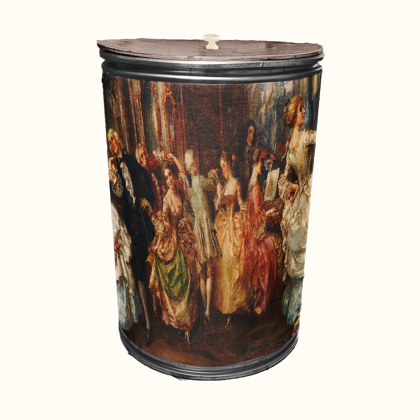 Ballroom Dancing Decoupage Drum Cover