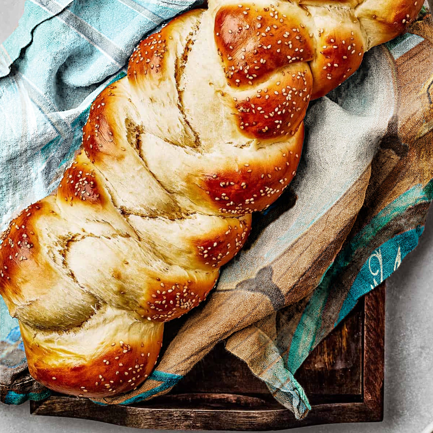 Blue Bathtub Tea Towel