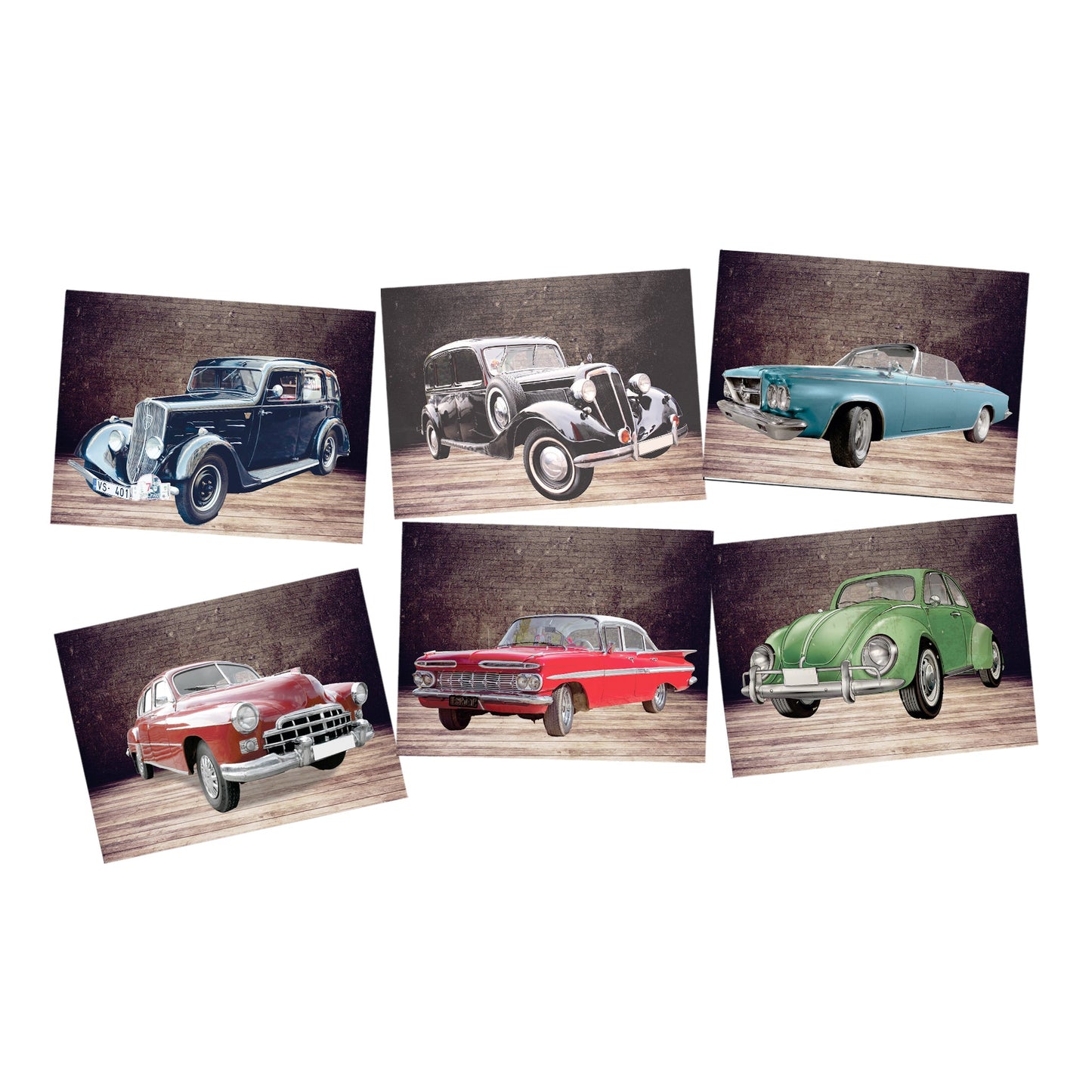 Classic Cars Decoupage A4 or A5