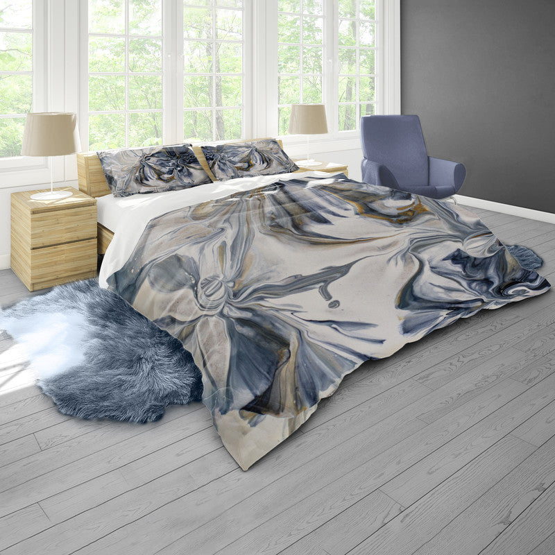 Blue Blossoms By Cherylin Louw Duvet Cover Set