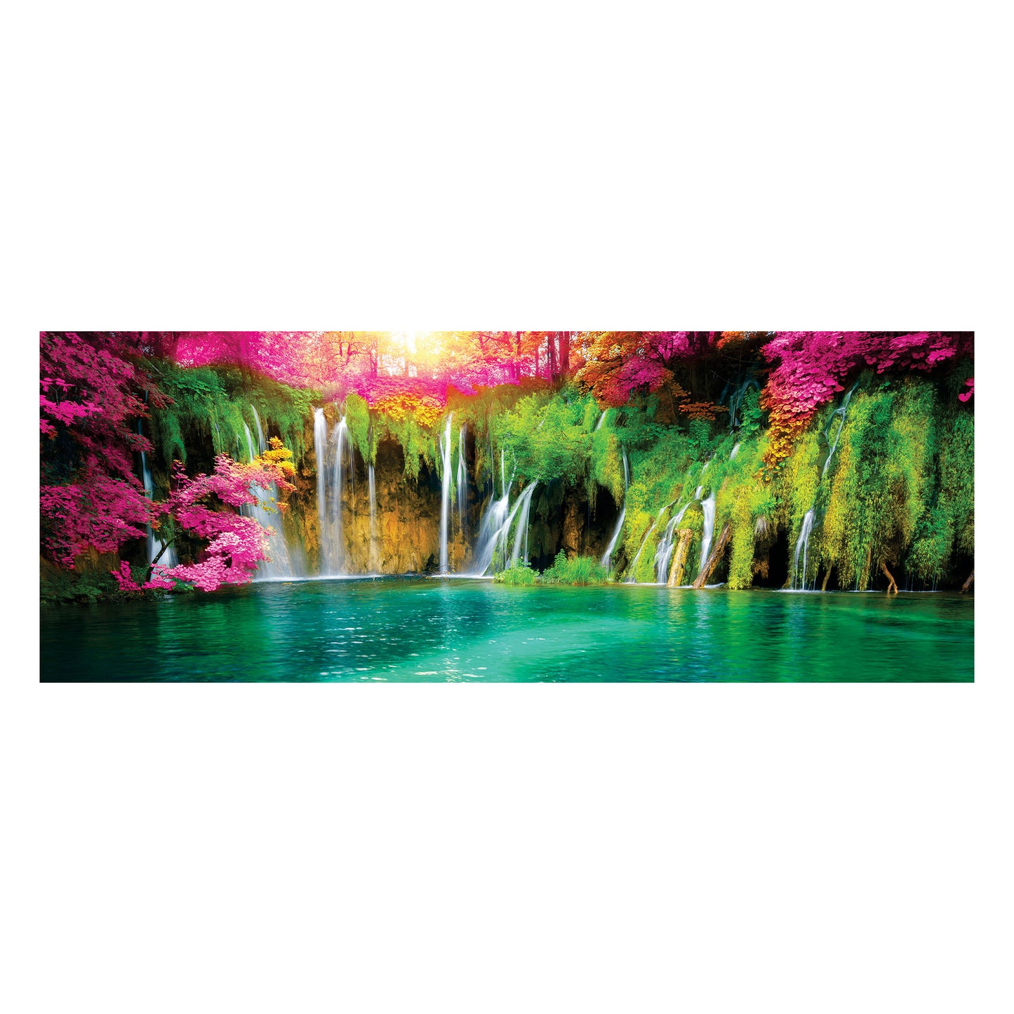 Colourful Landscape Decoupage Drum Cover