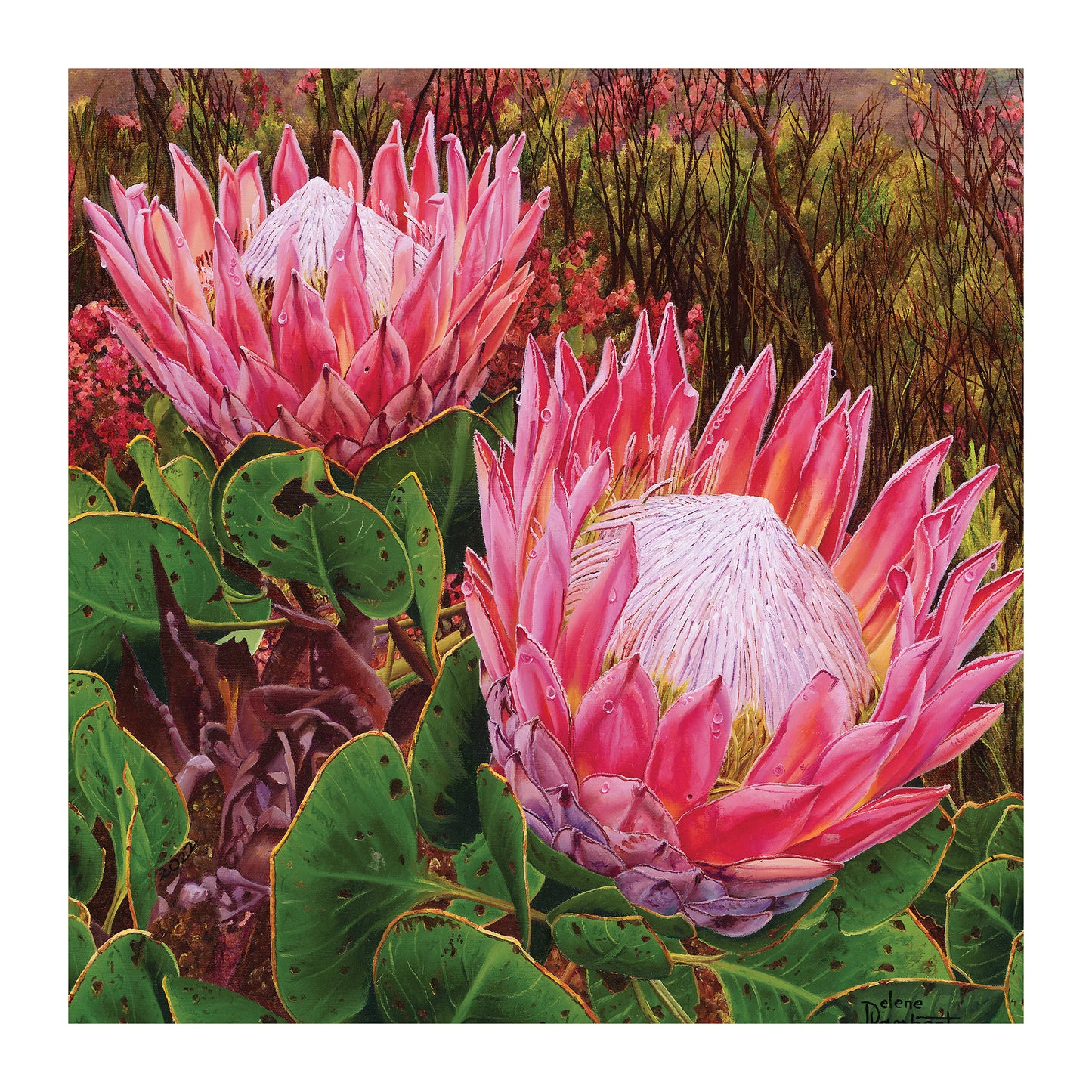 In the Eye of the Beholder By Delene Lambert Square Tablecloth