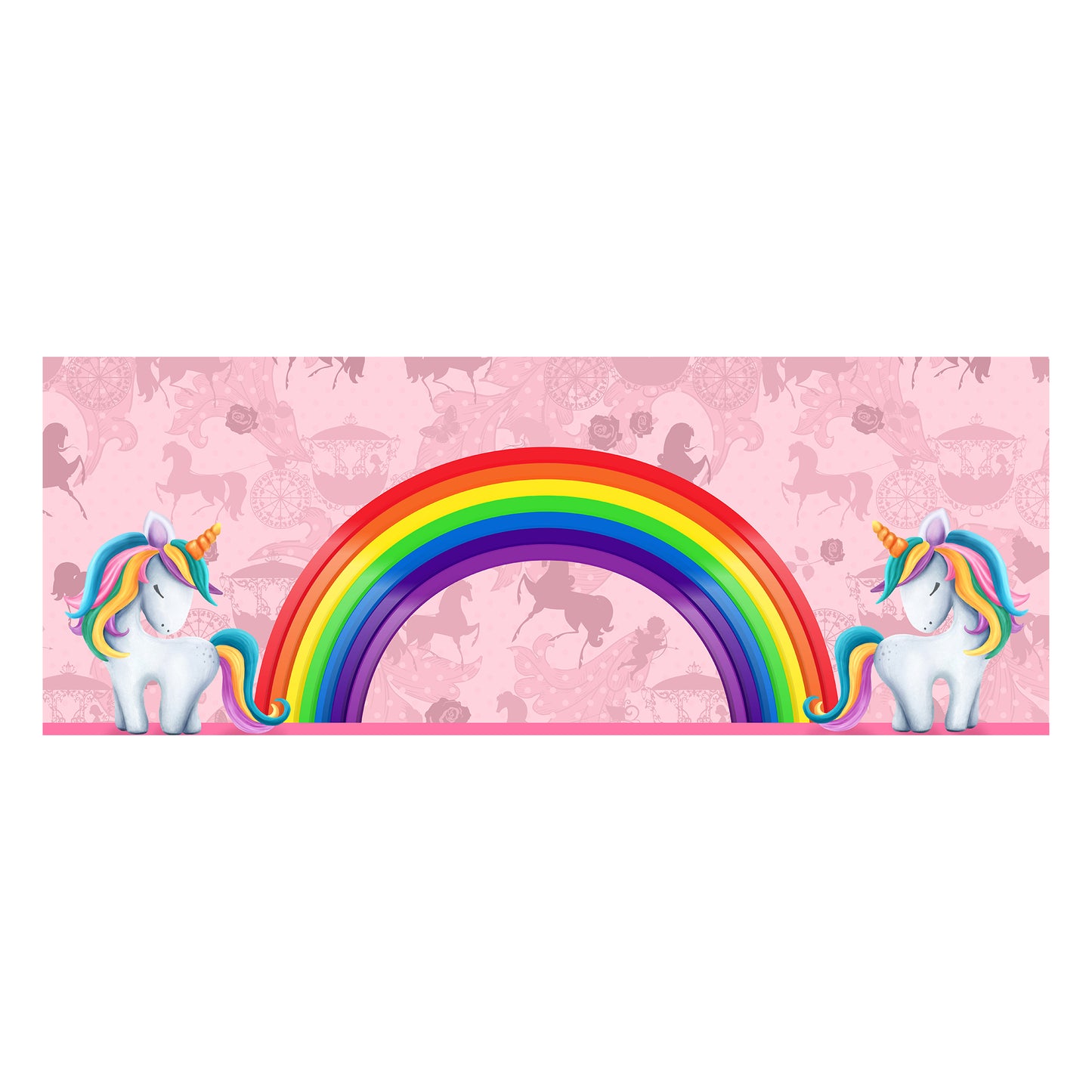 Unicorn Rainbow Decoupage Drum Cover