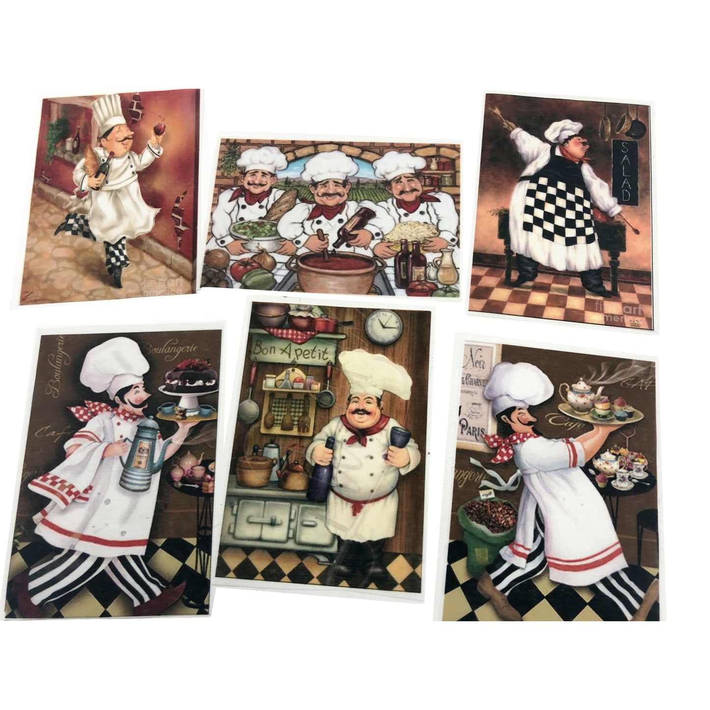 Fat Chefs Decoupage A4 or A5