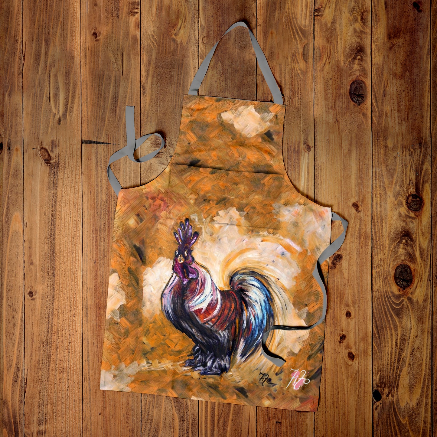 Bantam Rooster by Fifo Medium Length Apron