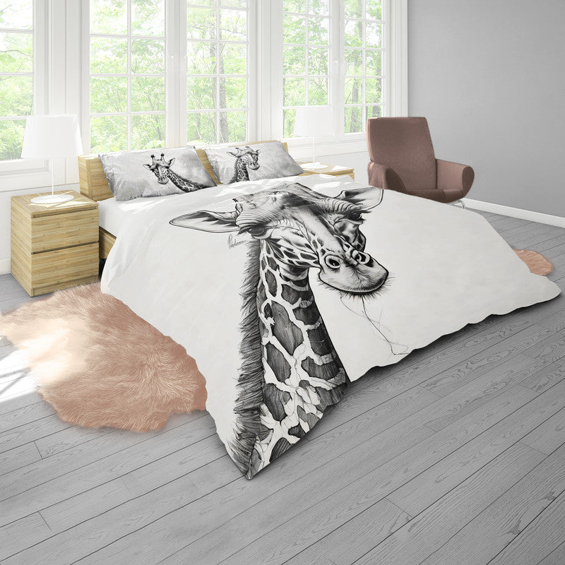 Giraffe Unraveling by Nathan Pieterse Duvet Cover Set