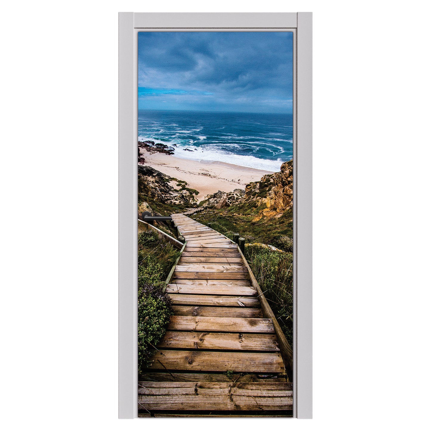 Decoupage Tear Resistant Transfers - Going To the Beach Stairway Door